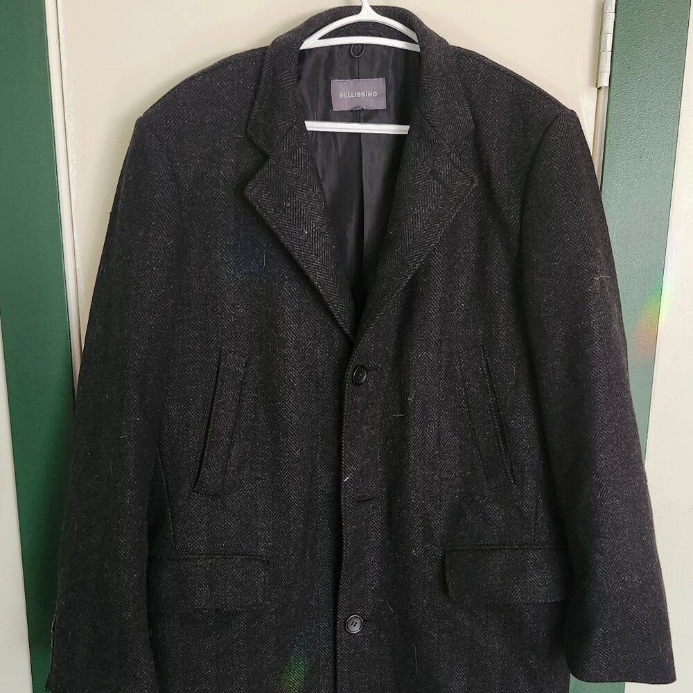 Bellissimo Mens Pea Coat Size 40